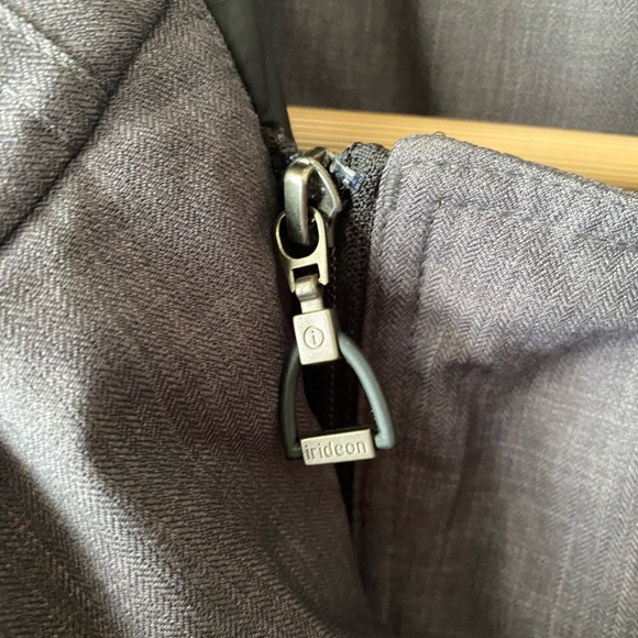 iridēon Gray Heather Herringbone Wind Breaker Utility Equestrian Jacket SZ M - Picture 9 of 11
